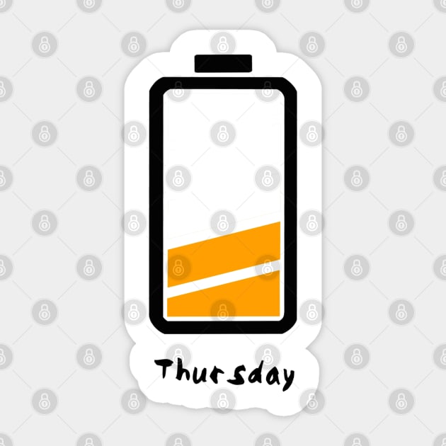 Thursday vibes Sticker by pepques